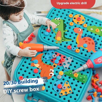 Toyzino Pretend Play Tool Box with Screw Assembly for Repair Play