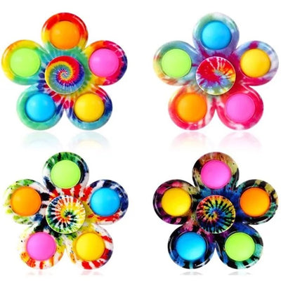 Toyzino Flower Popping Fidget Spinner Toy for Hands-On Playtime
