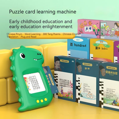 Toyzino Talking Card Machine, Rechargeable Sound Play for Kids